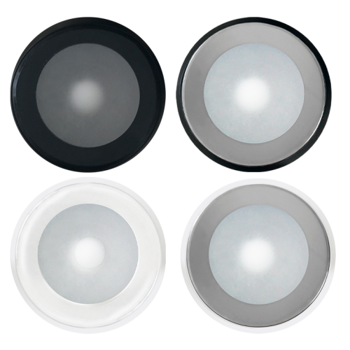 Marine LED Down Light NZ, 12V & 24V Boat LED Ceiling Light, Waterproof Overhead LED Light for Boats, Shadow-Caster SCM-DLX Marine Down Light, T-Top LED Boat Light, Tri-Colour Marine LED Ceiling Light, IP67 Waterproof LED Downlight for Yachts Launches and Powerboats, Soft Start Marine LED Lighting, RGB & White Boat LED Down Light, Aluminum LED Boat Downlight, SHADOW-CASTER Large Marine LED Down Light SCM-DLX - White Finish, Waterproof Overhead LED Boat Light for Cabins & T-Tops, Tri-Color & Full-Colour Marine LED Down Light with Shadow-NET® Control, IP67 Waterproof Marine LED Ceiling Light - Polished Chrome Finish, Soft Start Technology Overhead LED Down Light for Yachts & Fishing Boats