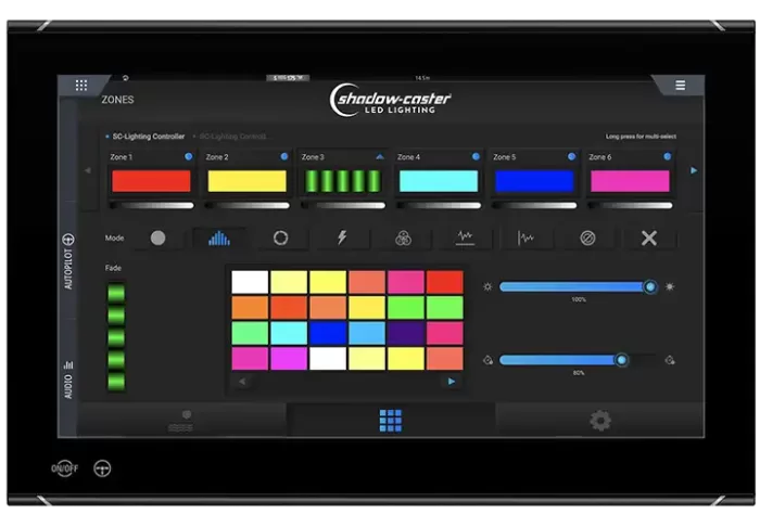 Shadow-Caster Light Commander, NMEA 2000 Lighting Controller, Marine LED Controller, RGB Boat Lights NZ, Shadow-NET Lighting Control, Multi-Zone Lighting Control, Boat Lighting System NZ, Wireless Marine Lighting, Waterproof LED Controller, Music Sync Boat Lights, New Zealand Marine