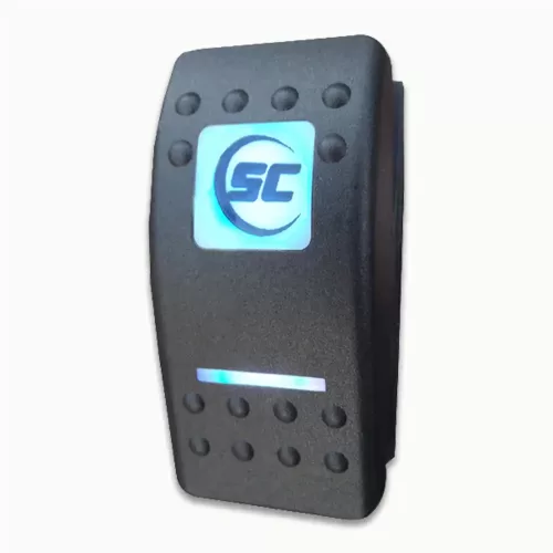 SINGLE ZONE, THREE POSITION MARINE LED LIGHTING SWITCH SCM-SWITCH-O/O/MOMENTARY On / Off / Momentary Marine LED Lighting Switch for two colour and multi colour lighting