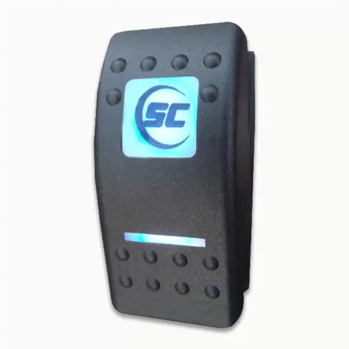 SINGLE ZONE, THREE POSITION MARINE LED LIGHTING SWITCH SCM-SWITCH-O/O/MOMENTARY On / Off / Momentary Marine LED Lighting Switch for two colour and multi colour lighting